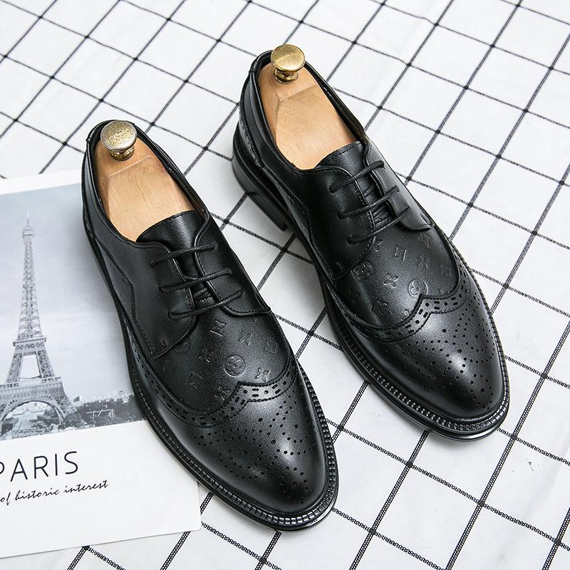 Block s new trendy men s leather shoes Korean version of British summer men s shoes platform men s casual formal business shoes 37
Block s new trendy men s leather shoes Korean version of British summer men s shoes platform men s casual formal business shoes 37