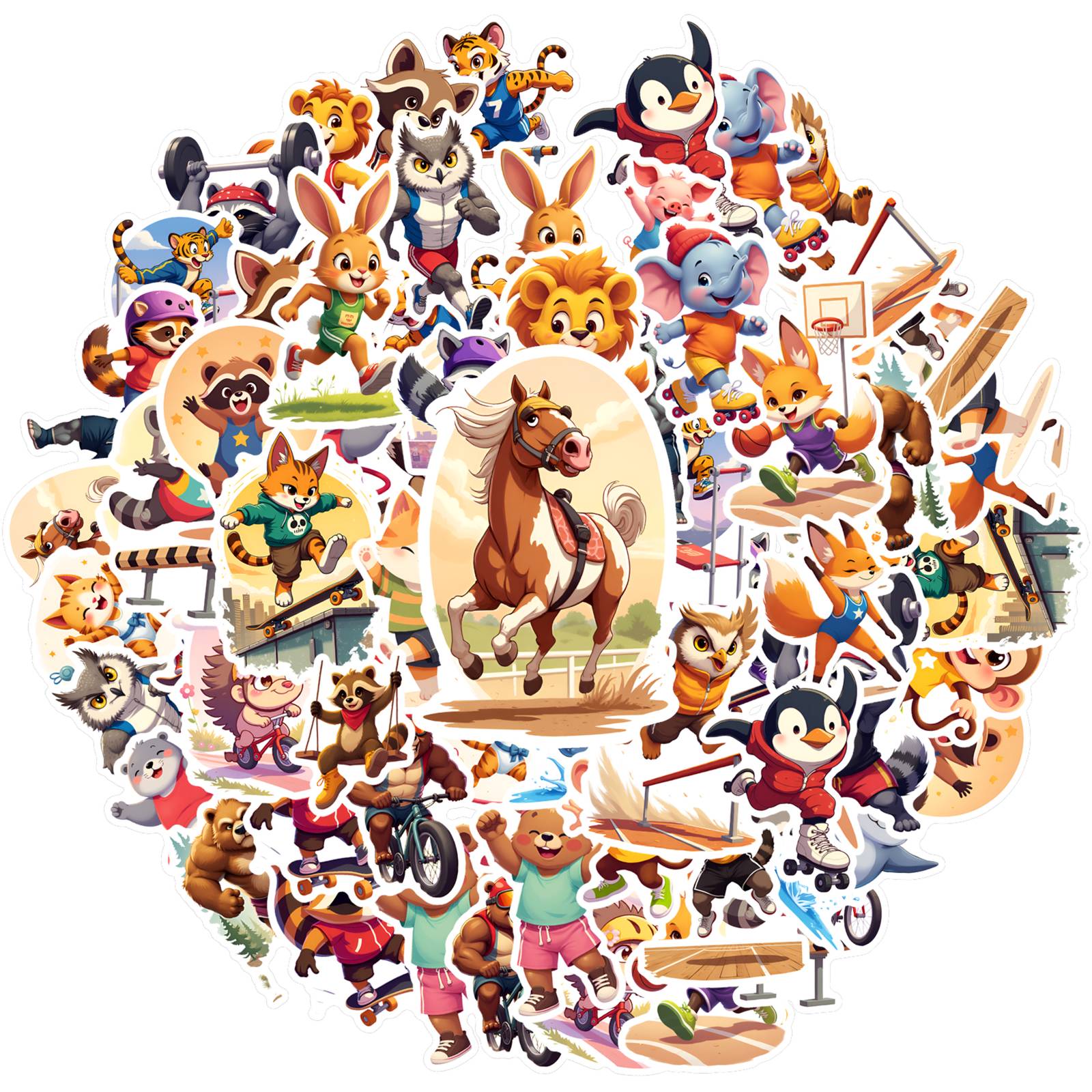 35pcs-50pcs Whimsical Sports Stickers Playful Fun Teacher Reward Stickers Stickers For DIY Phone Laptop Scrapbook Bike
35pcs-50pcs Whimsical Sports Stickers Playful Fun Teacher Reward Stickers Stickers For DIY Phone Laptop Scrapbook Bike