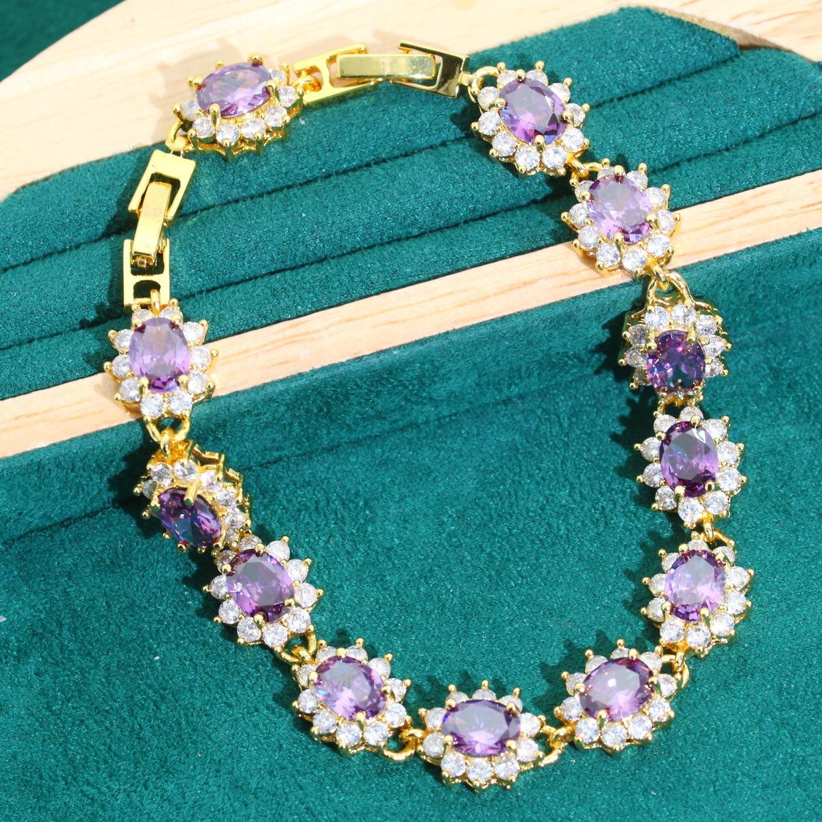 Европейская и североамериканская мода классическое фиолетовое циркониевое ожерелье серьги браслет кольцо комплект драгоценных камней цепочка свадебное платье кольцо
Европейская и североамериканская мода классическое фиолетовое циркониевое ожерелье серьги браслет кольцо комплект драгоценных камней цепочка свадебное платье кольцо