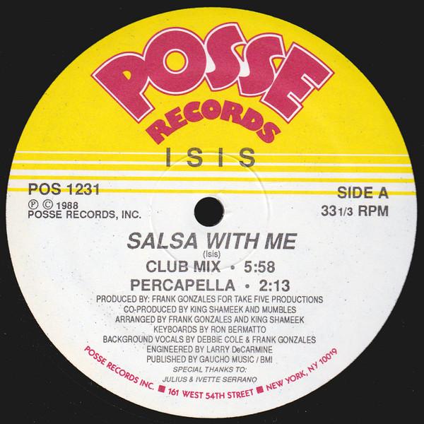 12-дюймовая пластинка ISIS - Salsa With Me POS1231 Posse Records 1988 США Танцевальная и электронная Б/У
12-дюймовая пластинка ISIS - Salsa With Me POS1231 Posse Records 1988 США Танцевальная и электронная Б/У