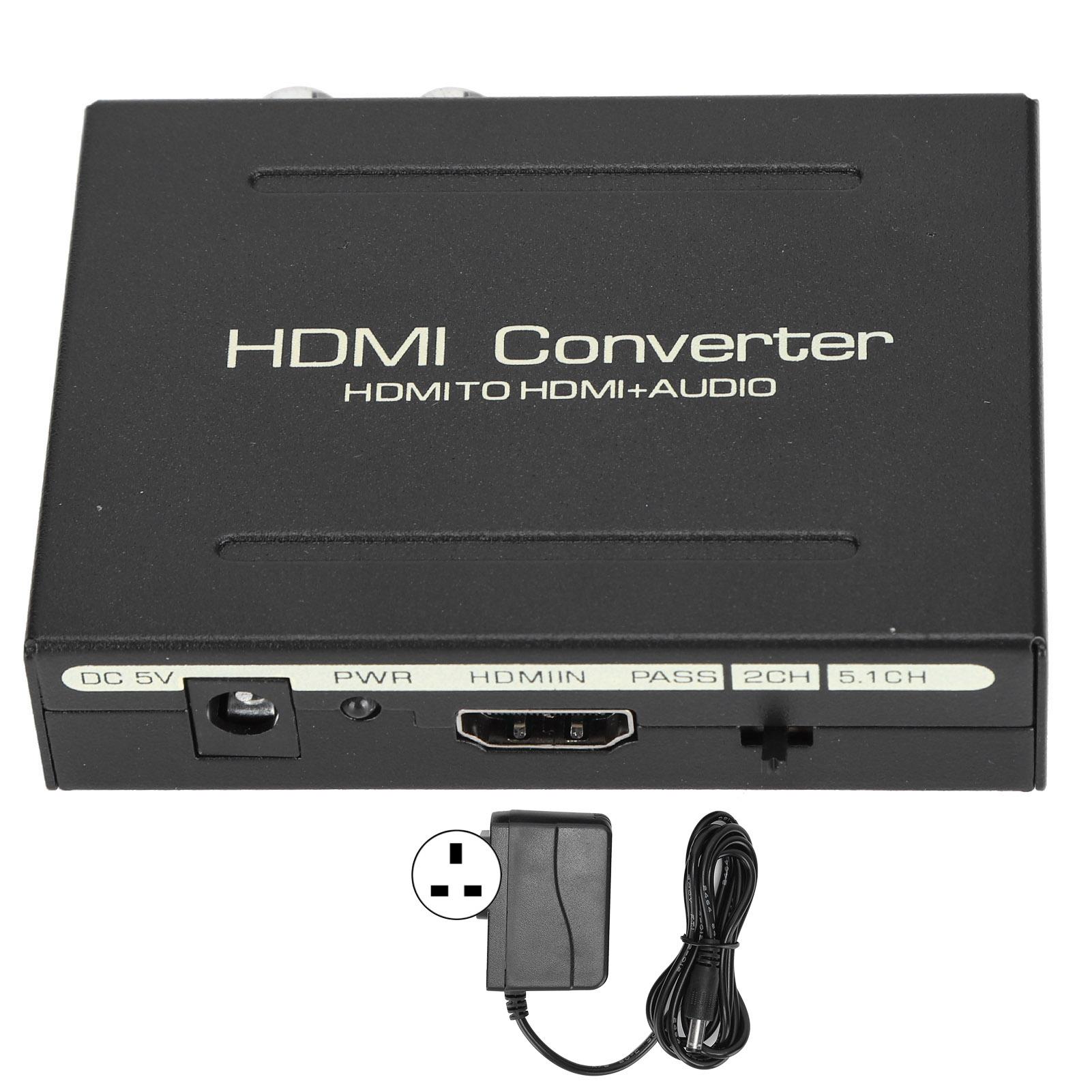 HDMI o Экстрактор HDMI в HDMI SPDIF Оптический для RCA LR o Адаптер 100‑240 В UK Plug EU Plug
HDMI o Экстрактор HDMI в HDMI SPDIF Оптический для RCA LR o Адаптер 100‑240 В UK Plug EU Plug