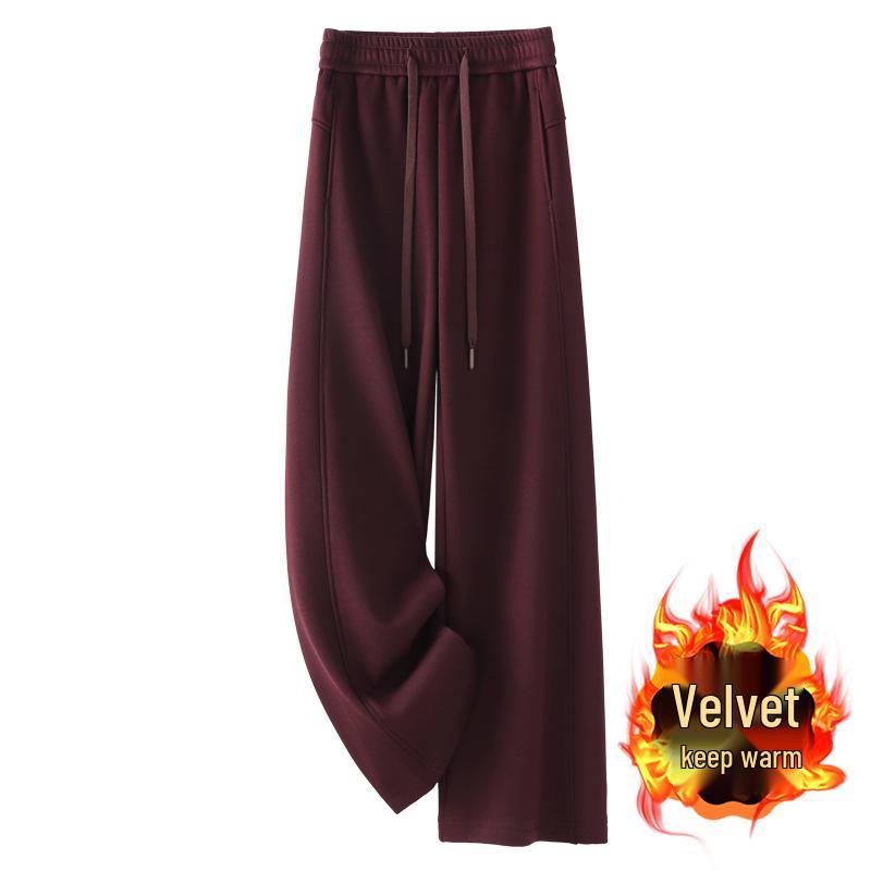 Ancola Women s 2024 Red Fleece-Lined Wide-Leg Sweatpants - Autumn/Winter Casual Straight-Leg Trousers. S
Ancola Women s 2024 Red Fleece-Lined Wide-Leg Sweatpants - Autumn/Winter Casual Straight-Leg Trousers. S