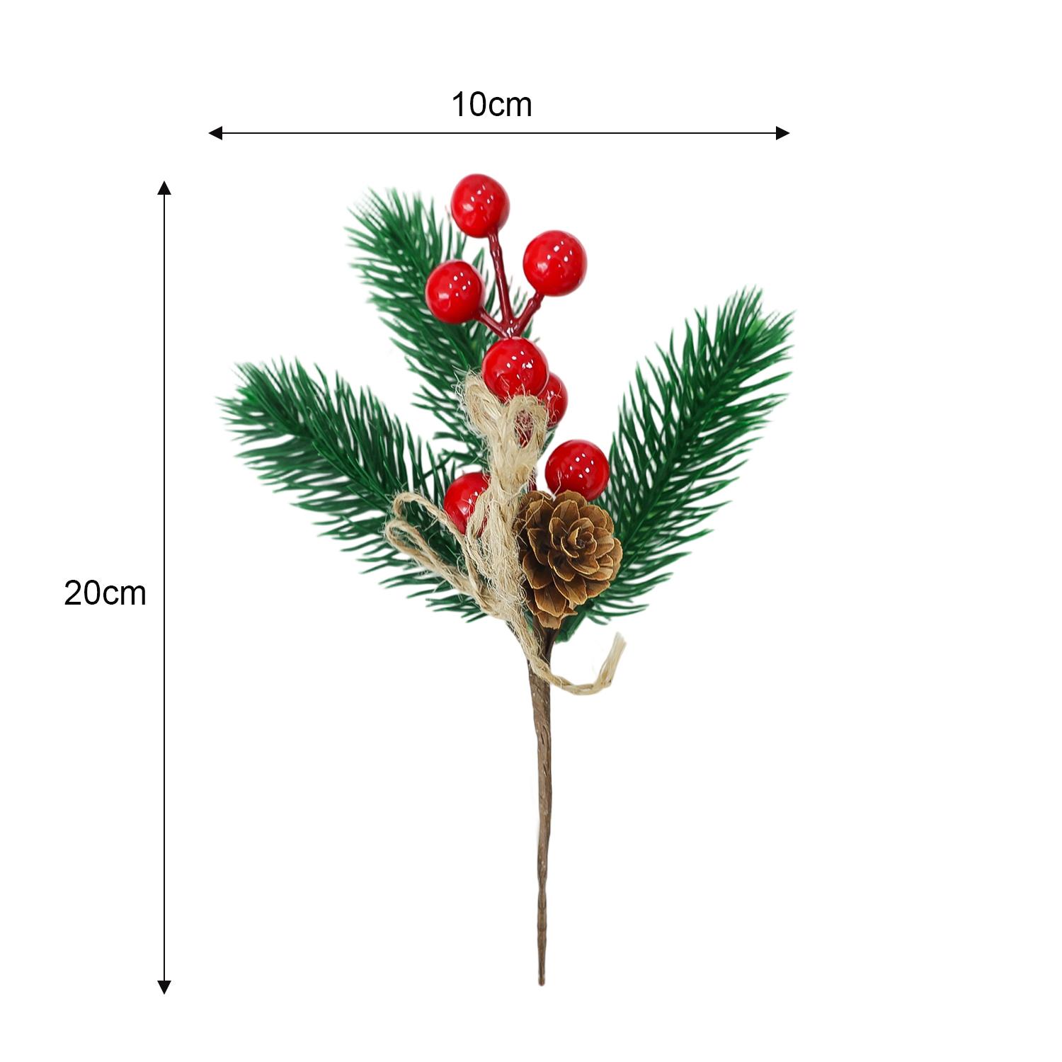20/1Pcs Simulated Pine Needle Cuttings with Red Berries Red Berry Pine Cone Holly Branches Xmas Tree Ornament DIY Wreath Gift 1PC
20/1Pcs Simulated Pine Needle Cuttings with Red Berries Red Berry Pine Cone Holly Branches Xmas Tree Ornament DIY Wreath Gift 1PC
