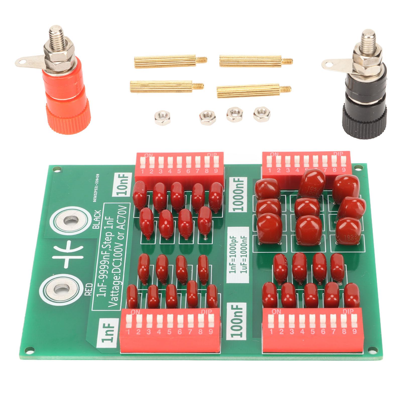 Programmable Capacitor Board 1nF to 9999nF 4 Decimal Number Step 1nF Capacitor Board for Industry
Programmable Capacitor Board 1nF to 9999nF 4 Decimal Number Step 1nF Capacitor Board for Industry