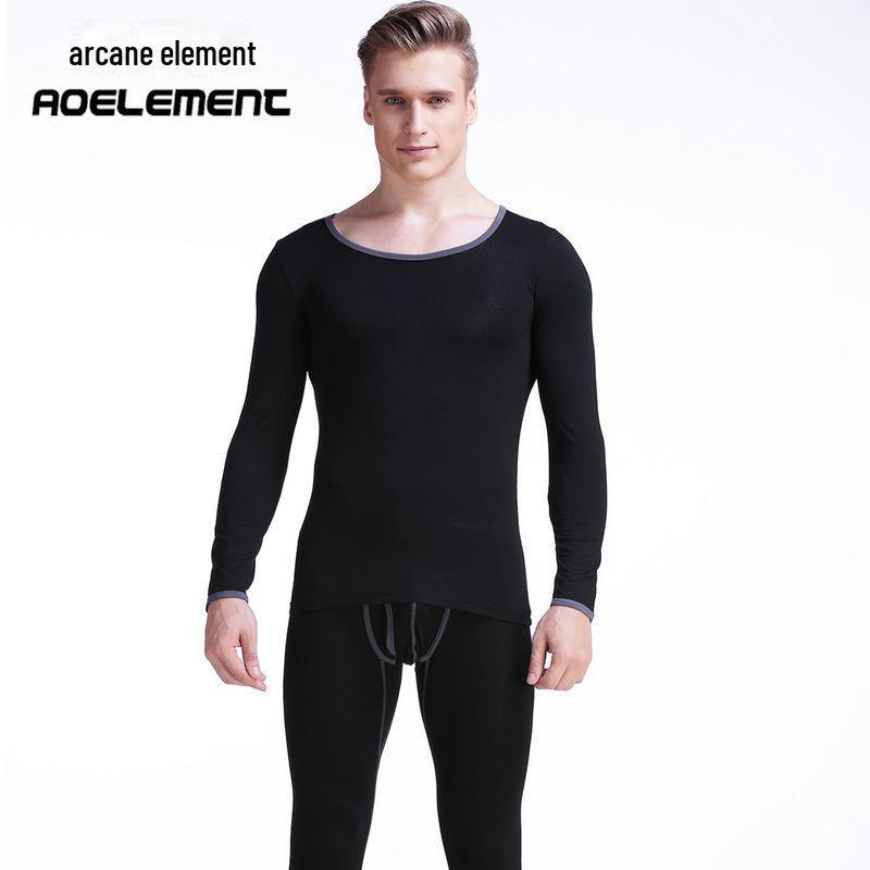 Мужской комплект термобелья из хлопка - тонкий, с низким воротником, базовый слой, верх и низ на осень XXL чёрный
Мужской комплект термобелья из хлопка - тонкий, с низким воротником, базовый слой, верх и низ на осень XXL чёрный