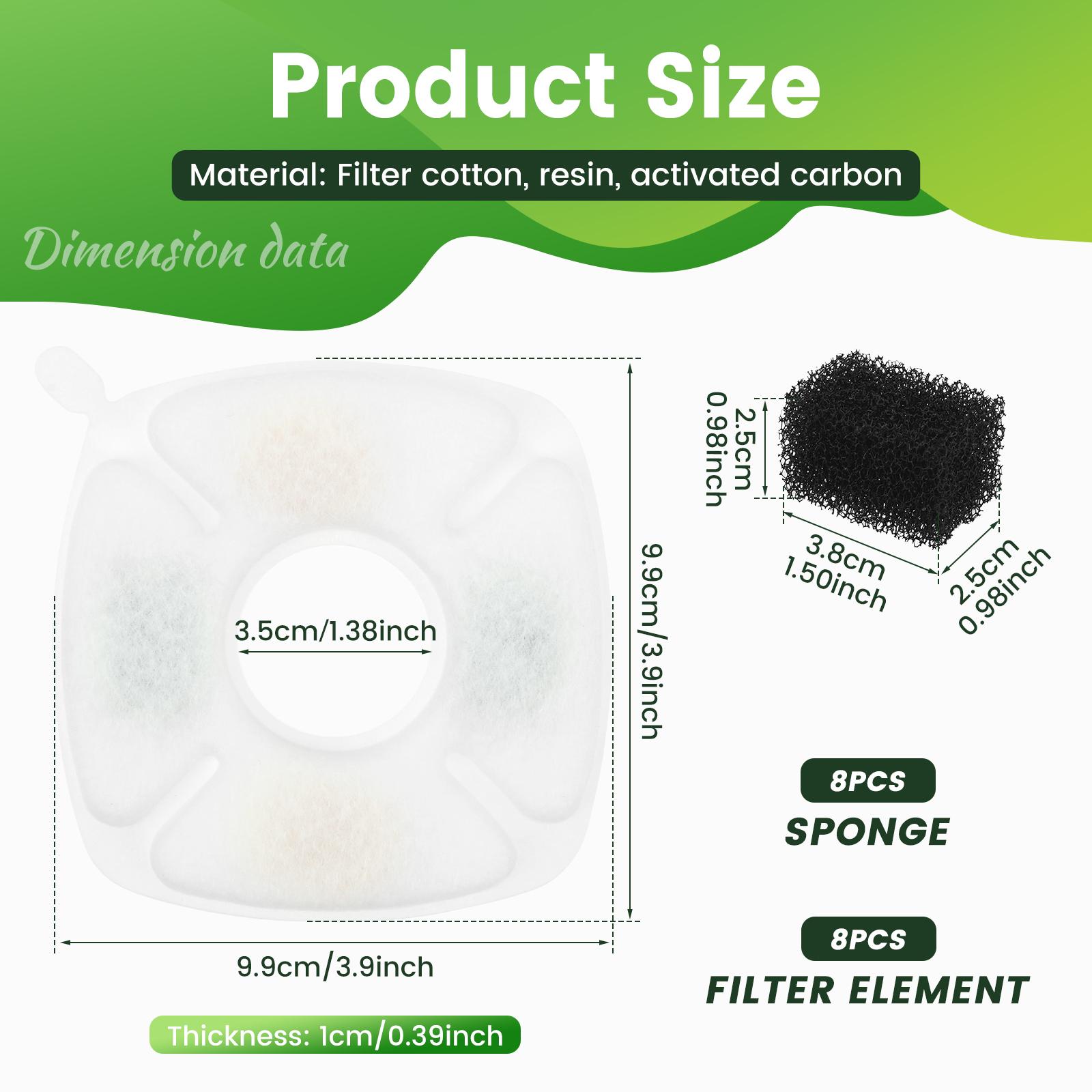 8/40 Pcs Pet Fountain Filter Replacement Efficient Cat Dog Water Fountain Filter with Triple Filtration System Pet Supplies
8/40 Pcs Pet Fountain Filter Replacement Efficient Cat Dog Water Fountain Filter with Triple Filtration System Pet Supplies