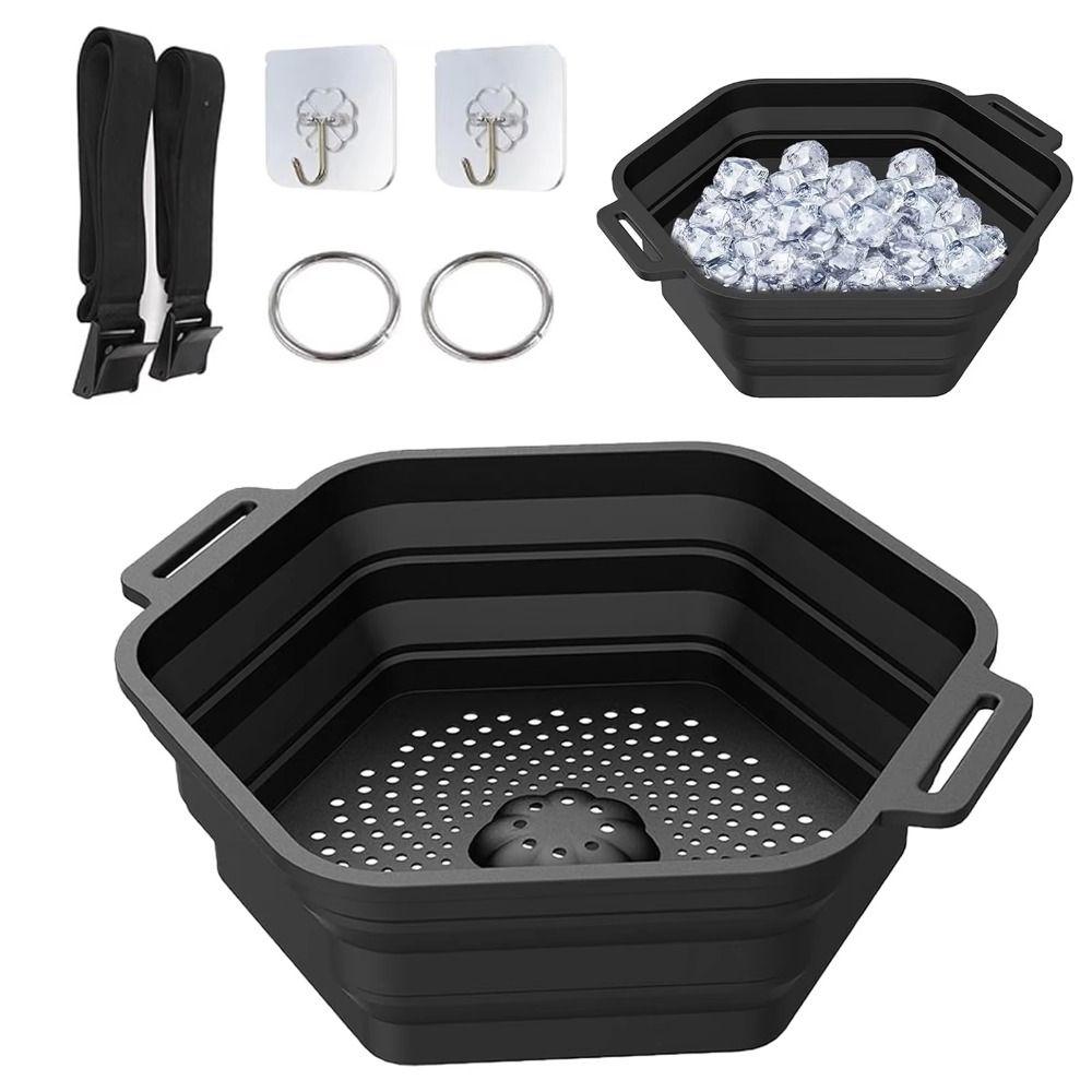 Portable Ice Bath Tub Bucket Silicone Ice Shower Barrel High Quality Rapid Cooling Bathing Home білий
Portable Ice Bath Tub Bucket Silicone Ice Shower Barrel High Quality Rapid Cooling Bathing Home білий