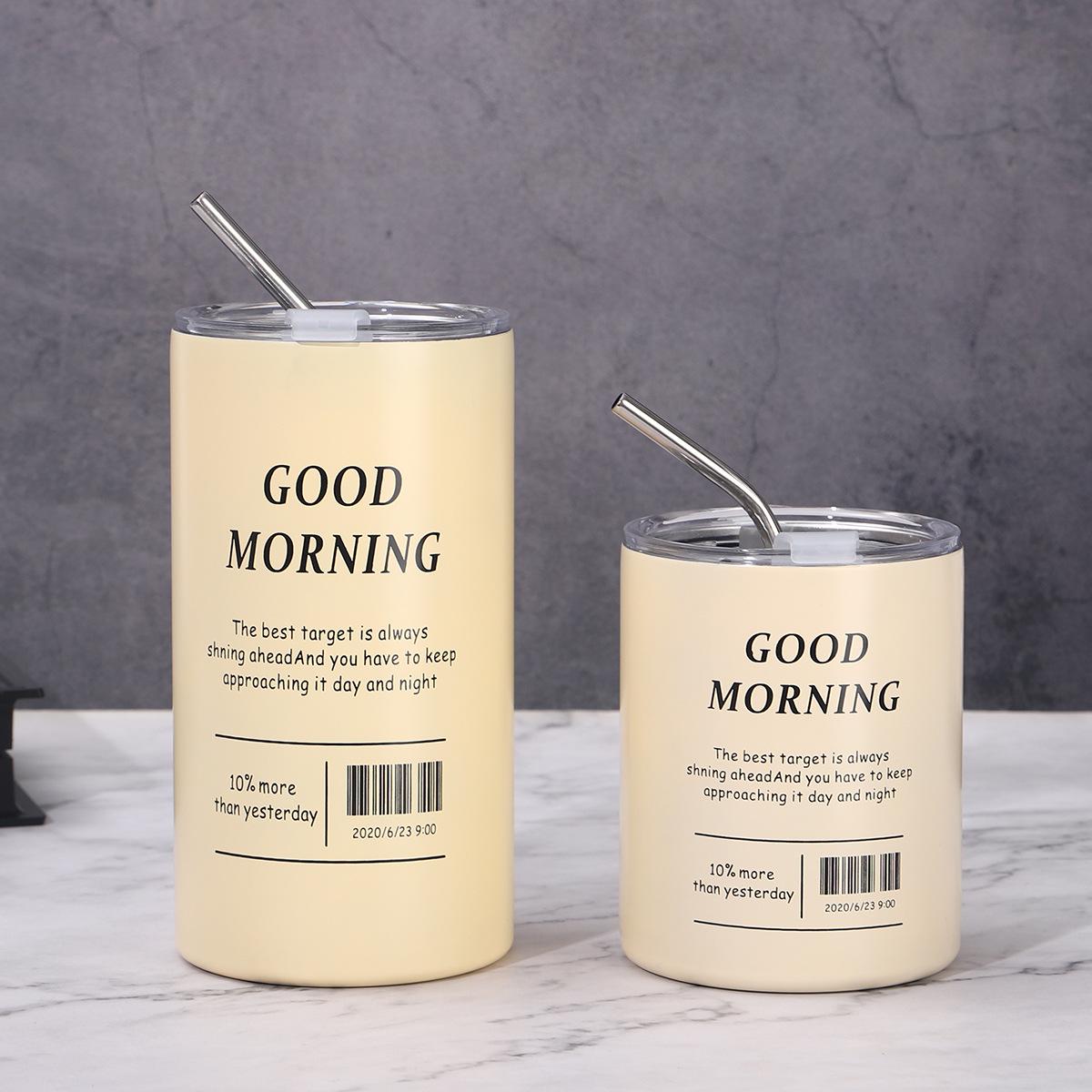 304 Stainless Steel Double Wall Iced Americano Cup with Straw - Portable Thermos 320ml
304 Stainless Steel Double Wall Iced Americano Cup with Straw - Portable Thermos 320ml