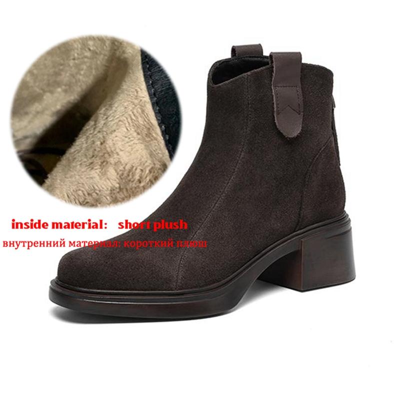 Krazing Pot Cow Suede Nubuck Winter Round Toe Modern Boots Med Heels Zipper Women Ankle Boots 42
Krazing Pot Cow Suede Nubuck Winter Round Toe Modern Boots Med Heels Zipper Women Ankle Boots 42
