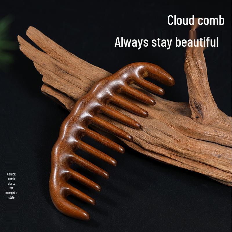Golden Sandalwood Multi-Tooth Massage Comb - Portable Meridian Scalp and Smoothing Moon Comb
Golden Sandalwood Multi-Tooth Massage Comb - Portable Meridian Scalp and Smoothing Moon Comb