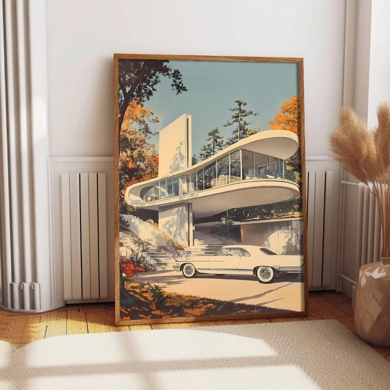 Искусство дома в стиле середины века модерн, ретрофутуристическая архитектура, стильный винтажный постер, картина на холсте, настенные картины, декор для дома, комнаты 21cm×30cm NoFrame
Искусство дома в стиле середины века модерн, ретрофутуристическая архитектура, стильный винтажный постер, картина на холсте, настенные картины, декор для дома, комнаты 21cm×30cm NoFrame