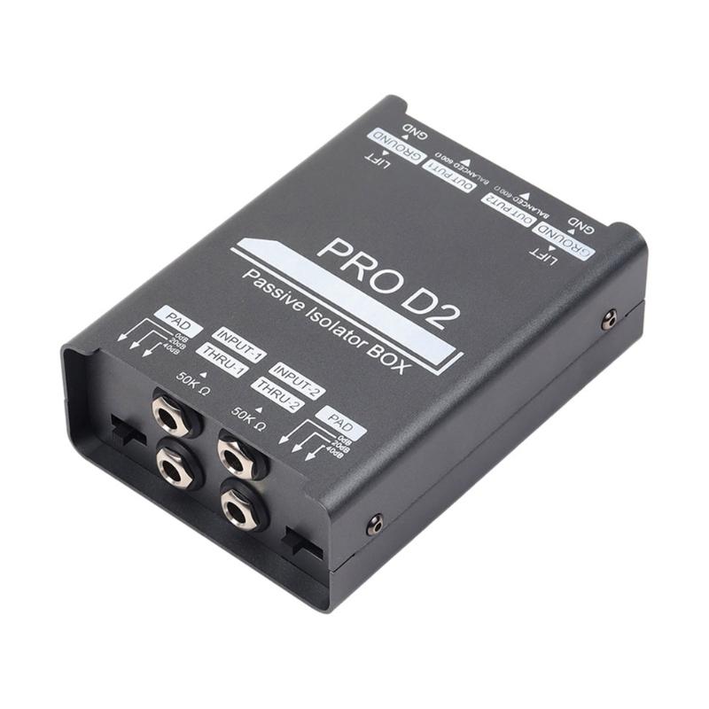 Double Channel 6.5 Mixers Sound Isolator Currents Sound Noise Microphones Common Ground Filter 20Hz -20kHz for Guitar 1
Double Channel 6.5 Mixers Sound Isolator Currents Sound Noise Microphones Common Ground Filter 20Hz -20kHz for Guitar 1