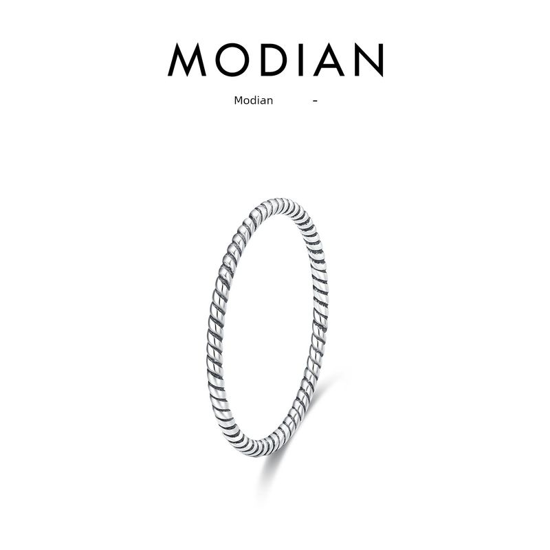 Modian Modian S925 Sterling Silver Fashion Retro Twist Ring Women s Fashion Stylish Internet Celebrity Minimalist Simple Bracelet Ring Vintage Twist Ring Us Size 3.5 (45mm)
Modian Modian S925 Sterling Silver Fashion Retro Twist Ring Women s Fashion Stylish Internet Celebrity Minimalist Simple Bracelet Ring Vintage Twist Ring Us Size 3.5 (45mm)