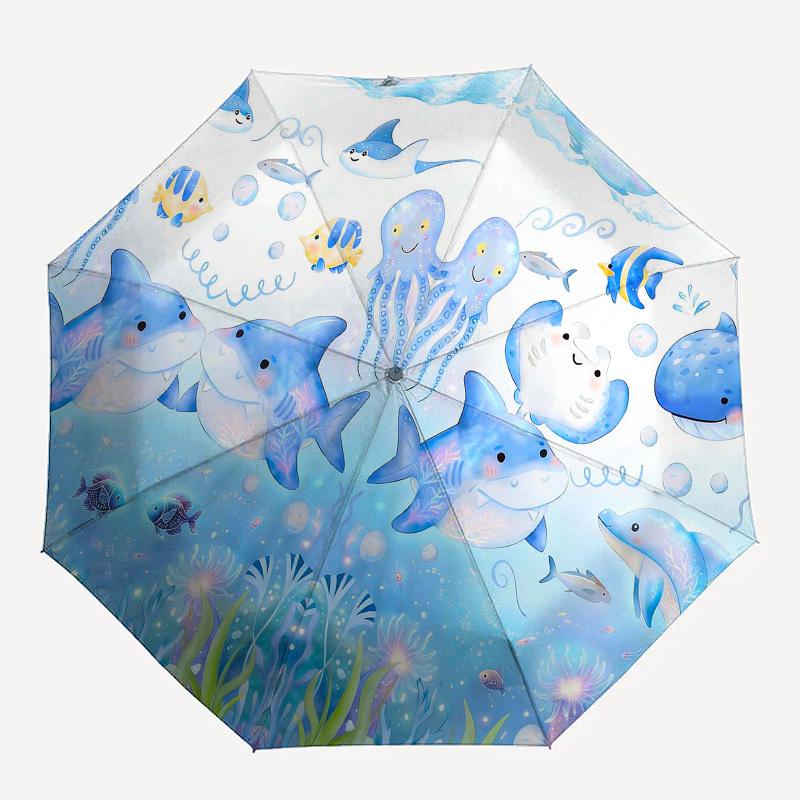 1PC Oceanic Creatures Marine Life Umbrella-8-Rib Reinforced, Automatic Open, Lightweight & Durable, Fashion Accessory for Outdoor, Beach L0357
1PC Oceanic Creatures Marine Life Umbrella-8-Rib Reinforced, Automatic Open, Lightweight & Durable, Fashion Accessory for Outdoor, Beach L0357