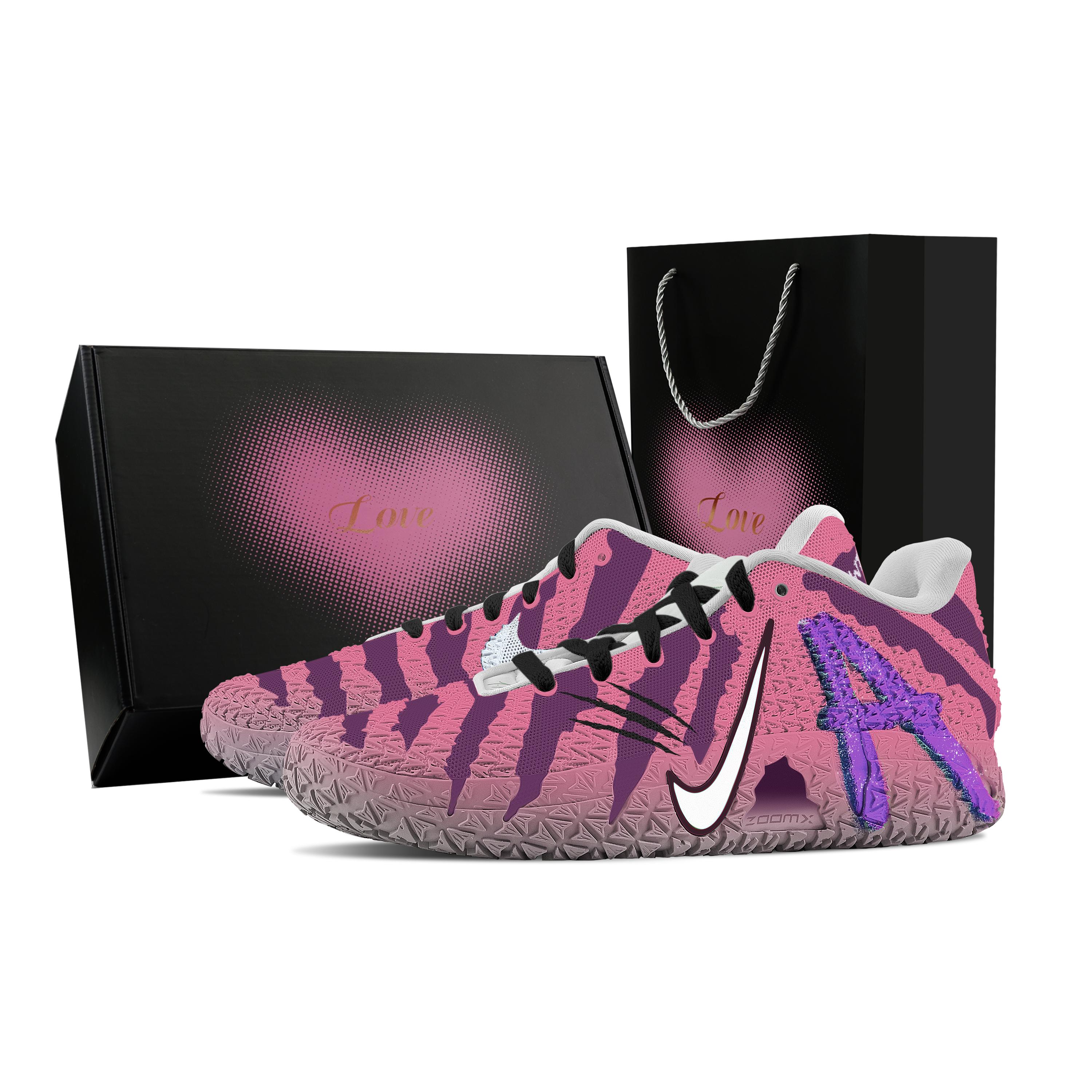Nike Ja Morant 3 Gengar, Heart Box Abrasion Resistant Low top Basketball Shoes Unisex Pink Purple HF2794-100(Team773--) 44.5
Nike Ja Morant 3 Gengar, Heart Box Abrasion Resistant Low top Basketball Shoes Unisex Pink Purple HF2794-100(Team773--) 44.5