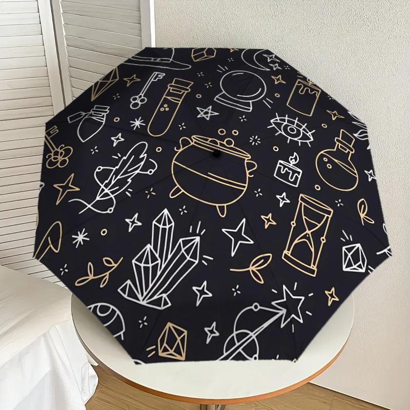 1pc Witchcraft Symbols Umbrella with Plastic Handle,Suitable for All Seasons Home Travel Outdoor UmbrellaDD1548
1pc Witchcraft Symbols Umbrella with Plastic Handle,Suitable for All Seasons Home Travel Outdoor UmbrellaDD1548