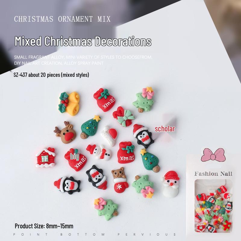 Набор для рождественского нейл-арта из 20 предметов: Милые стразы из смолы с мультяшными деревьями, снеговиками и украшениями в виде перчаток.
Набор для рождественского нейл-арта из 20 предметов: Милые стразы из смолы с мультяшными деревьями, снеговиками и украшениями в виде перчаток.