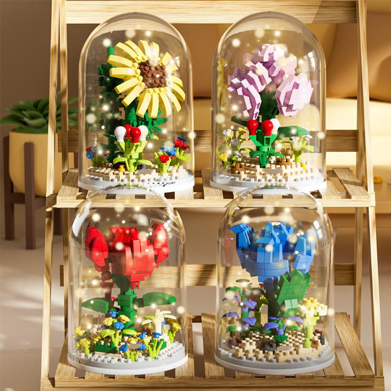 Lego-Compatible Building Blocks Bonsai Bouquet: Creative Desktop Ornaments with Lily and Rose Toys
Lego-Compatible Building Blocks Bonsai Bouquet: Creative Desktop Ornaments with Lily and Rose Toys