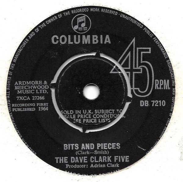 7inch Record DAVE CLARK FIVE Bits And Pieces DB7210 Columbia 1964 UK Rock Used
7inch Record DAVE CLARK FIVE Bits And Pieces DB7210 Columbia 1964 UK Rock Used