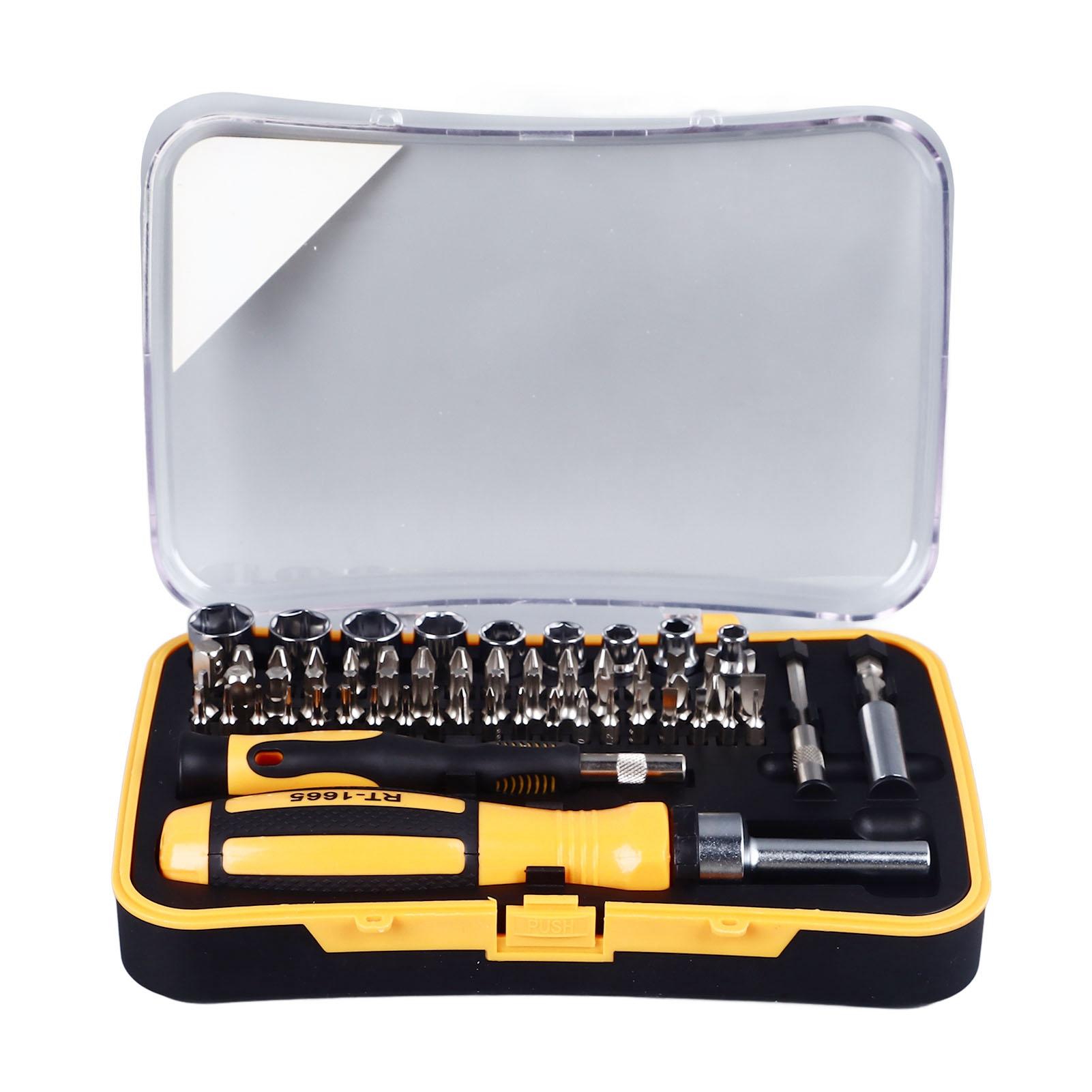 65Pcs Screwdriver Set Multi Bits Repair Screwdriver Kit for Electronics Furniture Automotive
65Pcs Screwdriver Set Multi Bits Repair Screwdriver Kit for Electronics Furniture Automotive
