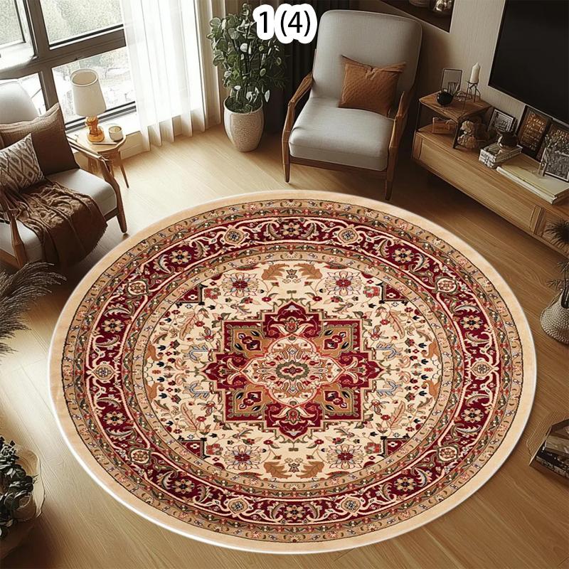 Vintage Indian Circular Area Rug Carpet Mat Rug Home Decoration Tribal Pattern Non Slip Floor Rug for Living Room Bedroom Decor 80cm x 80cm
Vintage Indian Circular Area Rug Carpet Mat Rug Home Decoration Tribal Pattern Non Slip Floor Rug for Living Room Bedroom Decor 80cm x 80cm