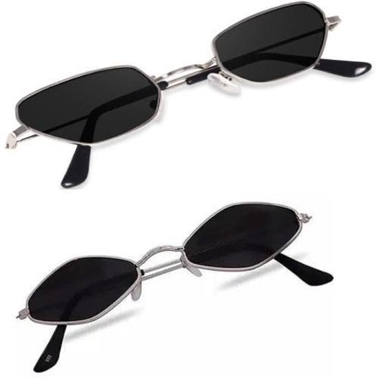 Sheomy Unisex Combo offer pack of 2 shades glasses Rectangle Retro Vintage Narrow Sunglasses Women and Men Small Narrow Square Sun Glasses
Sheomy Unisex Combo offer pack of 2 shades glasses Rectangle Retro Vintage Narrow Sunglasses Women and Men Small Narrow Square Sun Glasses
