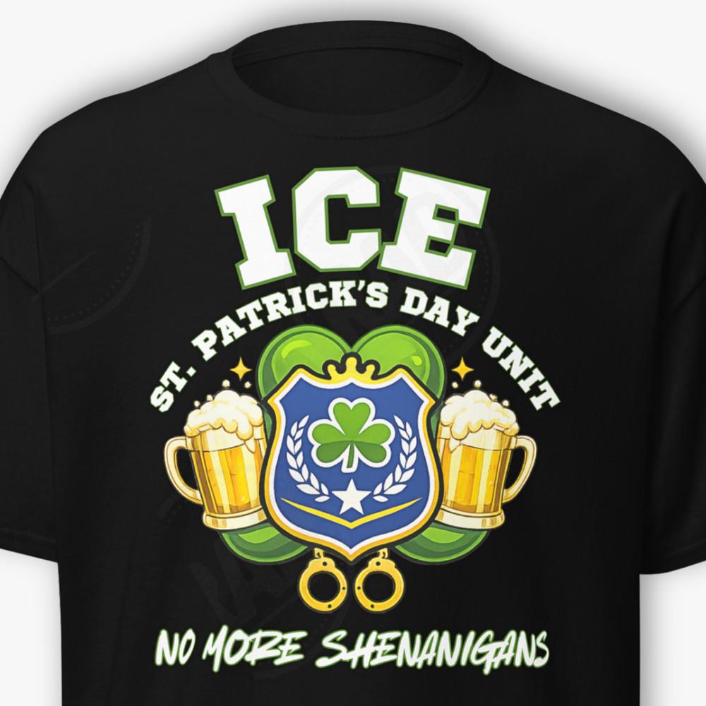 ICE St Patrick#039;s Day Shirt Funny Drinking Tee No More Shenanigans Conservative Unisex T-Shirt M
ICE St Patrick#039;s Day Shirt Funny Drinking Tee No More Shenanigans Conservative Unisex T-Shirt M