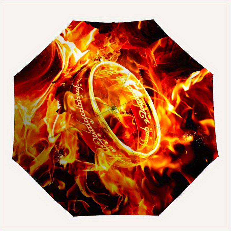 1pc Lord of the Rings Automatic Folding Umbrella, Portable Collapsible Design, 8-Rib Iron Frame, , All-Season Casual Outdoor Accessory yy0901094
1pc Lord of the Rings Automatic Folding Umbrella, Portable Collapsible Design, 8-Rib Iron Frame, , All-Season Casual Outdoor Accessory yy0901094
