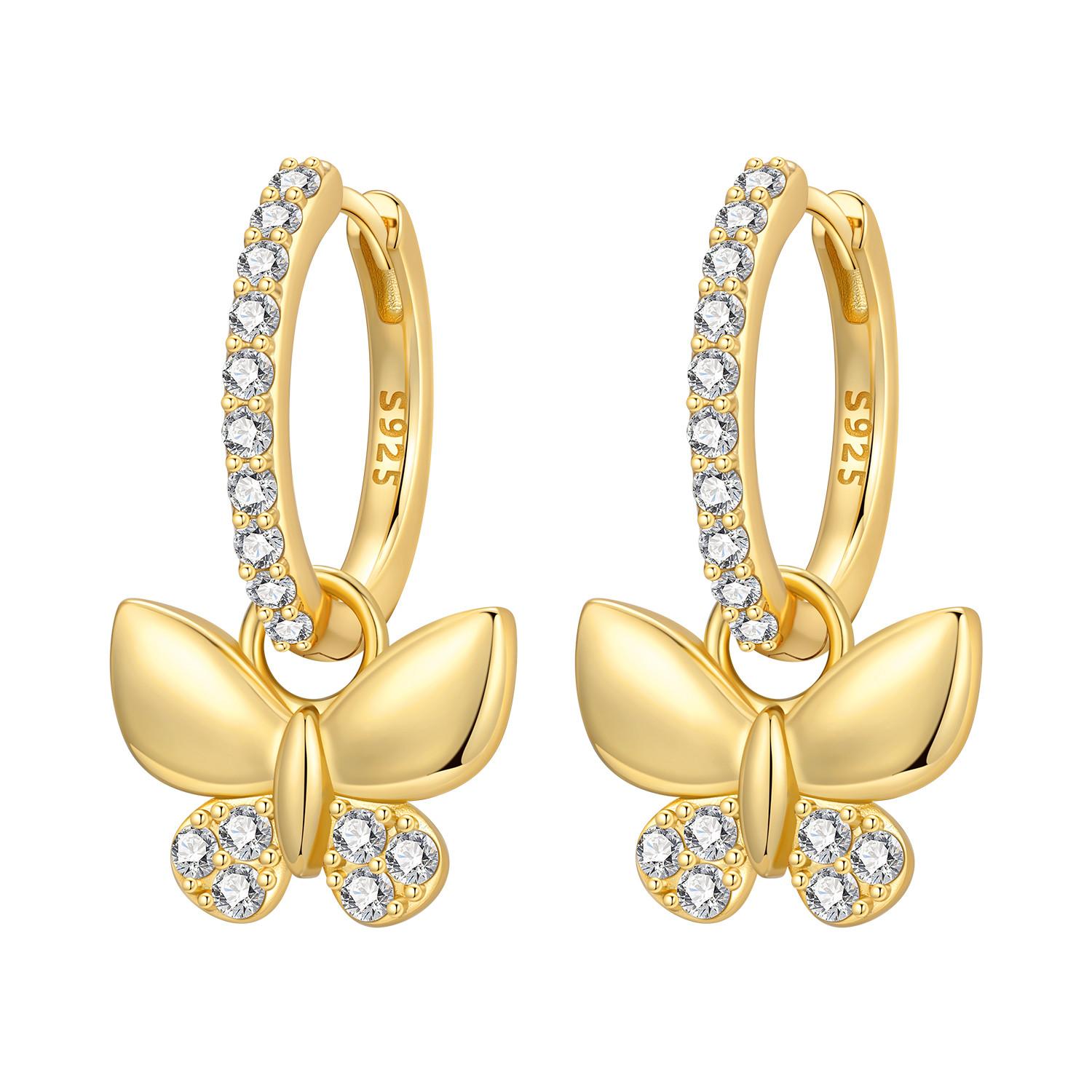 Orstarry 925 Sterling Silver 18k Golden Butterfly Insect Drop Earrings Women Earrings Birthday Party Jewelry Fine Original Gifts
Orstarry 925 Sterling Silver 18k Golden Butterfly Insect Drop Earrings Women Earrings Birthday Party Jewelry Fine Original Gifts