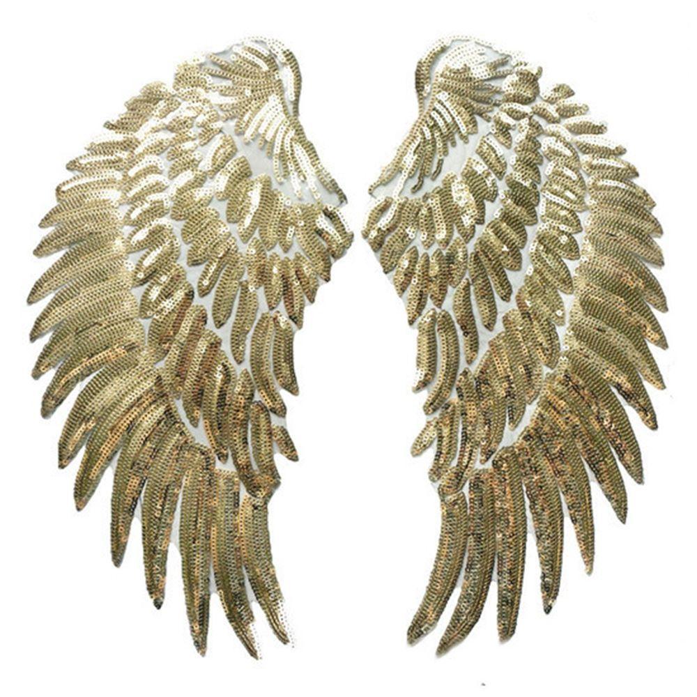 Gold Embroidery Angel Wings DIY Iron-on Sequin Clothes Decoration Applique Patches Sew Accessories золотий
Gold Embroidery Angel Wings DIY Iron-on Sequin Clothes Decoration Applique Patches Sew Accessories золотий