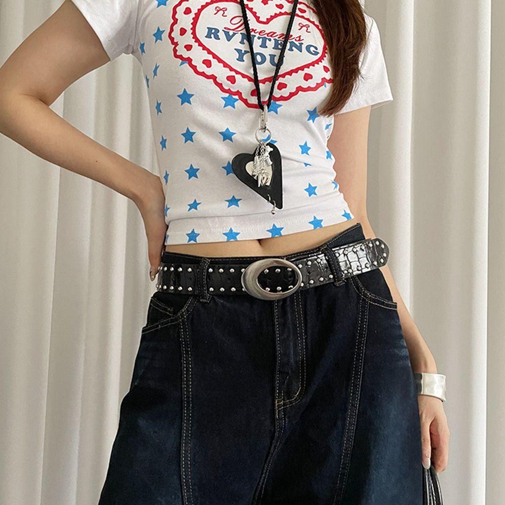 Vintage Leather Waist Belt Y2k Dress Jeans Belt Niche Women s Rivet Belt Waist Accessories чорний
Vintage Leather Waist Belt Y2k Dress Jeans Belt Niche Women s Rivet Belt Waist Accessories чорний