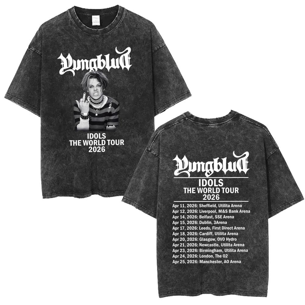 Washed Vintage Singer Yungblud IDOLS World Tour Tshirt Men Fashion Hip Hop T Shirts Mens Rock Retro Oversized Tshirts S
Washed Vintage Singer Yungblud IDOLS World Tour Tshirt Men Fashion Hip Hop T Shirts Mens Rock Retro Oversized Tshirts S
