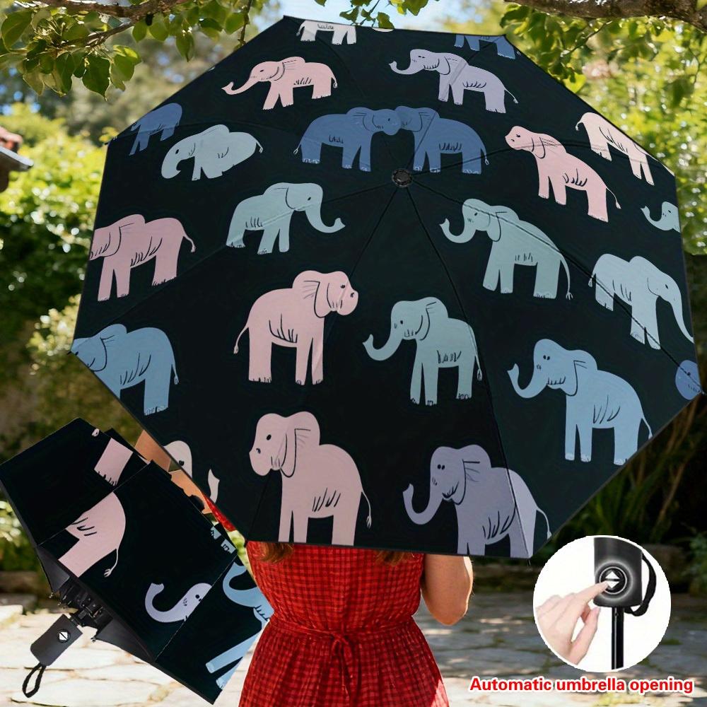 1pc s Pastel Pink/Blue/Grey/Beige Elephant Print Automatic Umbrella - Self-Opening & Closing, 8-Rib Sturdy Frame, Compact Por (as the picture,Iron&8K)
1pc s Pastel Pink/Blue/Grey/Beige Elephant Print Automatic Umbrella - Self-Opening & Closing, 8-Rib Sturdy Frame, Compact Por (as the picture,Iron&8K)