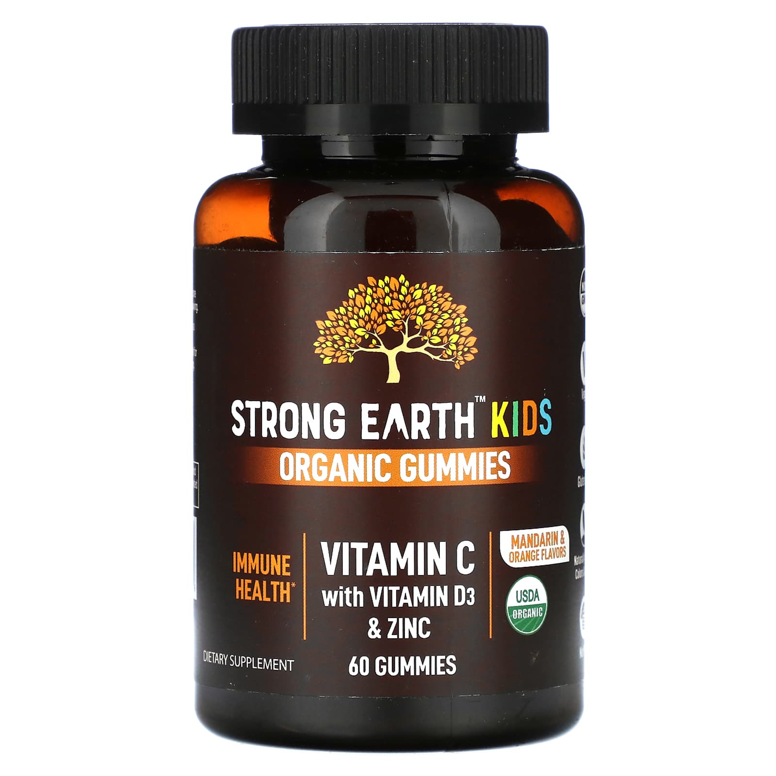 YumVs, Organic Gummies Strength Earth для дітей, вітамін С з вітаміном D3 і цинком, мандарин і апельсин, 60 цукерок
YumVs, Organic Gummies Strength Earth для дітей, вітамін С з вітаміном D3 і цинком, мандарин і апельсин, 60 цукерок