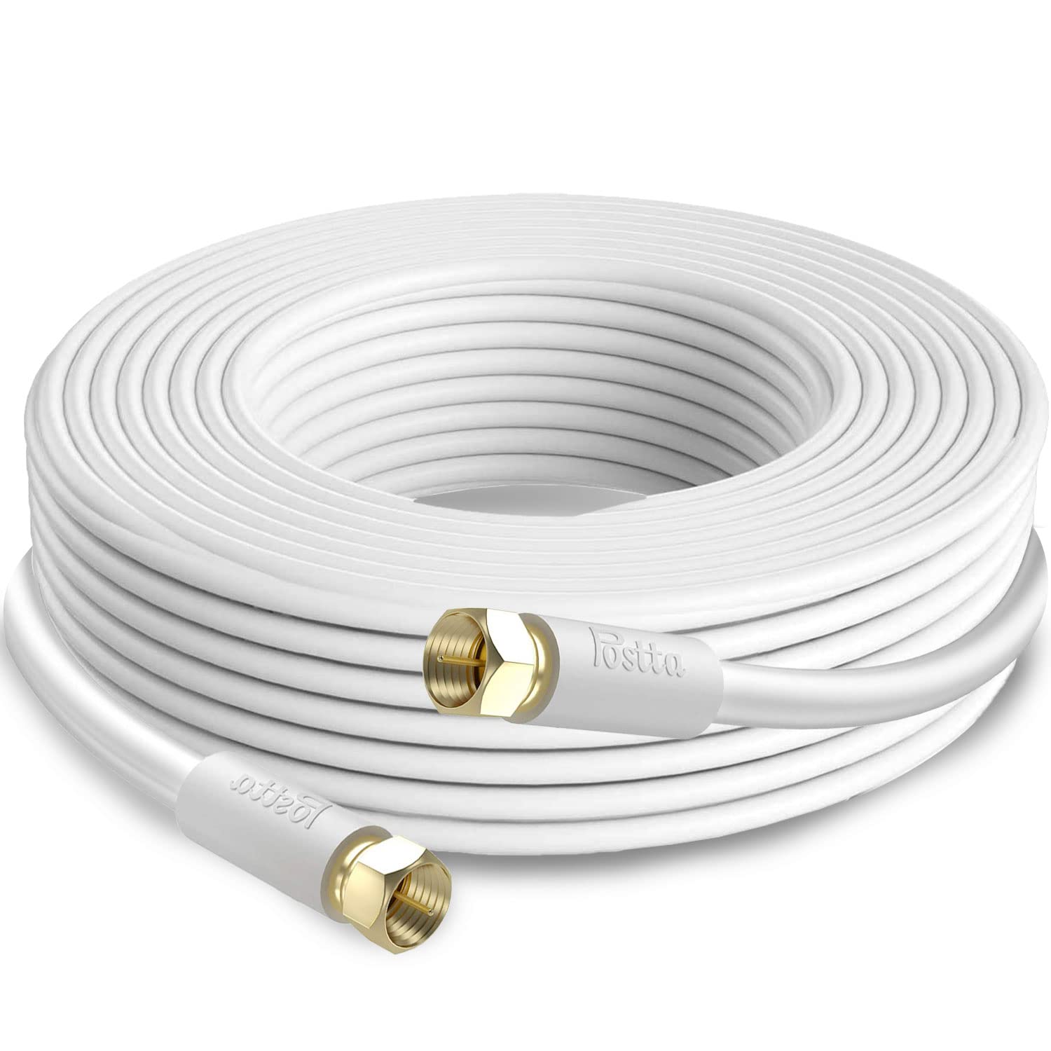 Postta Antenna Cable 10M Coaxial Cable for TV 4K8K Digital Broadcast Compatible Gold Plated Plug F Type Plug White S-5C-FB (RG6) білий
Postta Antenna Cable 10M Coaxial Cable for TV 4K8K Digital Broadcast Compatible Gold Plated Plug F Type Plug White S-5C-FB (RG6) білий