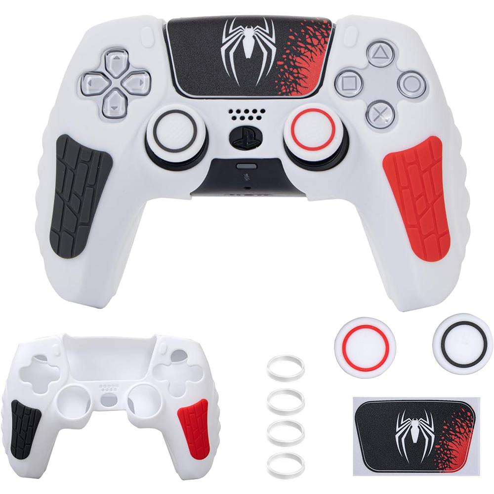 Новый чехол-накладка для контроллера Spider для PS5 с колпачками для стиков и наклейкой-оберткой
Новый чехол-накладка для контроллера Spider для PS5 с колпачками для стиков и наклейкой-оберткой