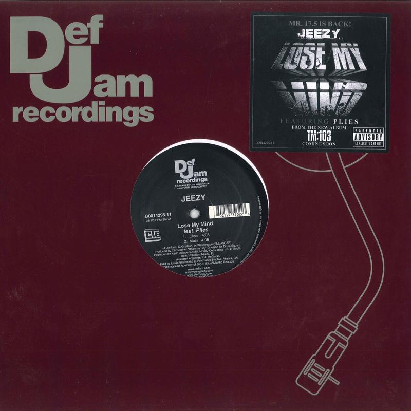 12inch Record YOUNG JEEZY - Lose My Mind B001429511 DEF JAM 2010 US Rap & Hip-Hop/R&B Used
12inch Record YOUNG JEEZY - Lose My Mind B001429511 DEF JAM 2010 US Rap & Hip-Hop/R&B Used