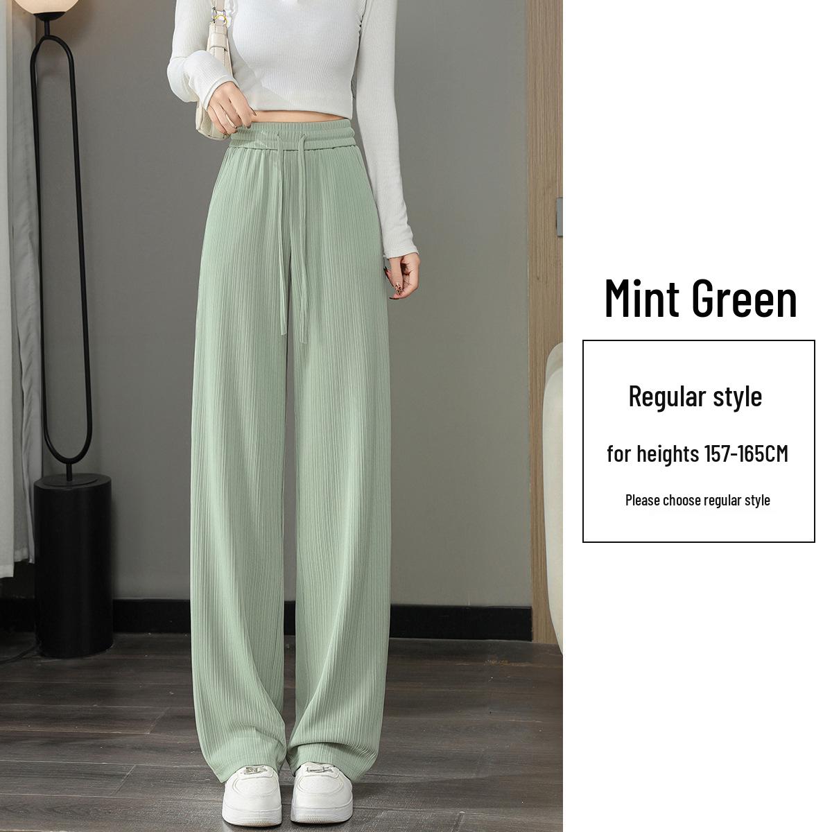 Брюки из ледяного шелка с высокой талией и широкими штанинами: Универсальная, Стройнящая, Крутая Спортивная одежда для женщин L
Брюки из ледяного шелка с высокой талией и широкими штанинами: Универсальная, Стройнящая, Крутая Спортивная одежда для женщин L