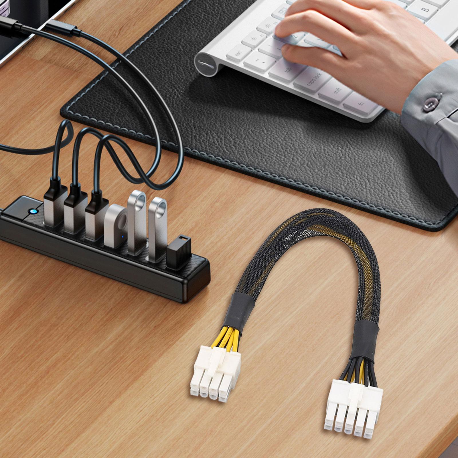 Блок питания 10-контактный на 8-контактный(6 + 2)Кабель питания интерфейса PCIE для сервера HP DL380 Gen9 и видеокарты GPU
Блок питания 10-контактный на 8-контактный(6 + 2)Кабель питания интерфейса PCIE для сервера HP DL380 Gen9 и видеокарты GPU