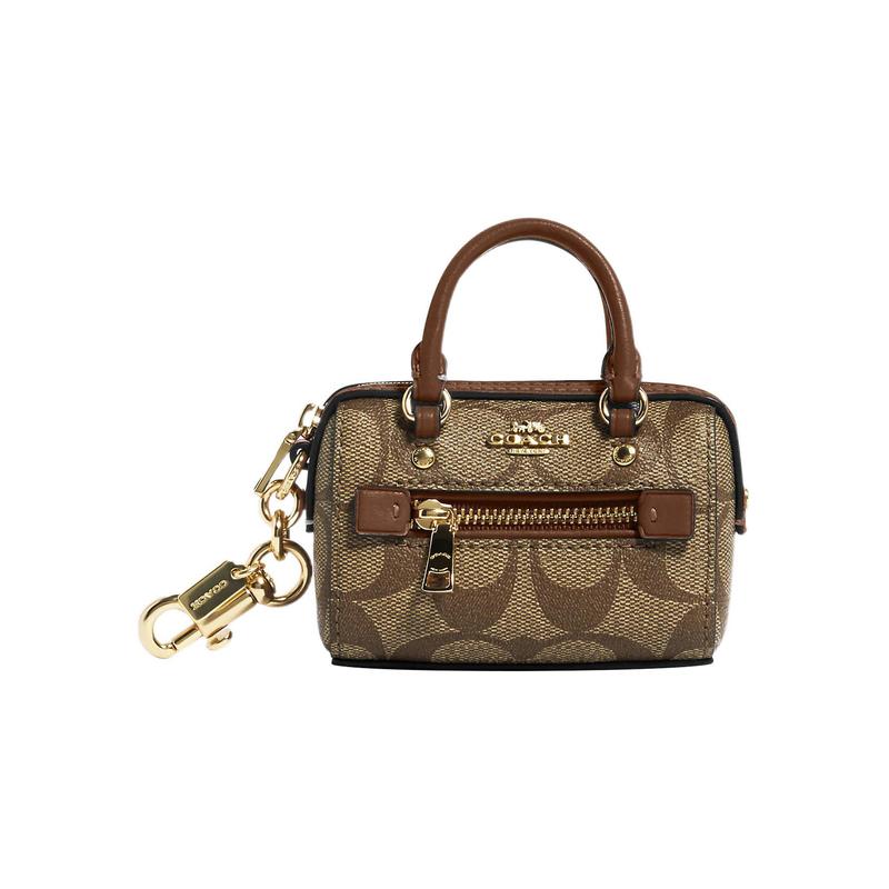 COACH Bag peripherals 10 Classic presbyopic zipper closure, canvas and smooth leather, pendant and peripherals, women s model, khaki color Khaki коричневий
COACH Bag peripherals 10 Classic presbyopic zipper closure, canvas and smooth leather, pendant and peripherals, women s model, khaki color Khaki коричневий