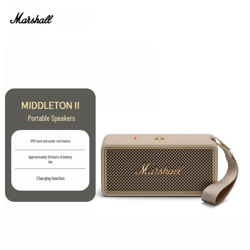 Marshall Middleton II Portable Bluetooth Speaker (CN version)
Marshall Middleton II Portable Bluetooth Speaker (CN version)