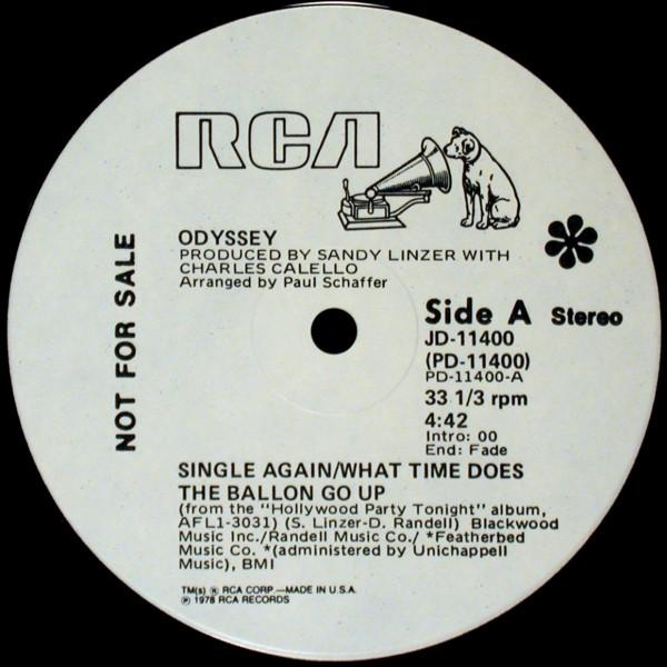 12inch Record ODYSSEY Single AgainWhat Time Does The Bal JD11400 RCA 1978 US SoulFunk Used
12inch Record ODYSSEY Single AgainWhat Time Does The Bal JD11400 RCA 1978 US SoulFunk Used