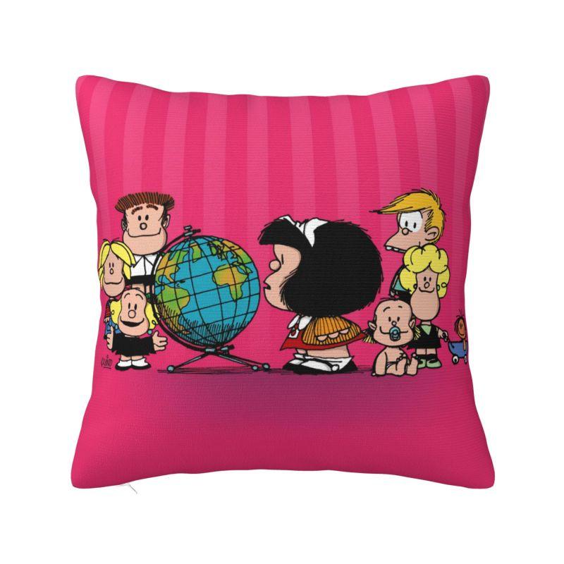 Vintage Mafalda Manga Cushion Covers Polyester Quino Comic Cartoon Throw Pillow for Car Square Pillowcase Bedroom Decoration 30x30cm 12x12in
Vintage Mafalda Manga Cushion Covers Polyester Quino Comic Cartoon Throw Pillow for Car Square Pillowcase Bedroom Decoration 30x30cm 12x12in