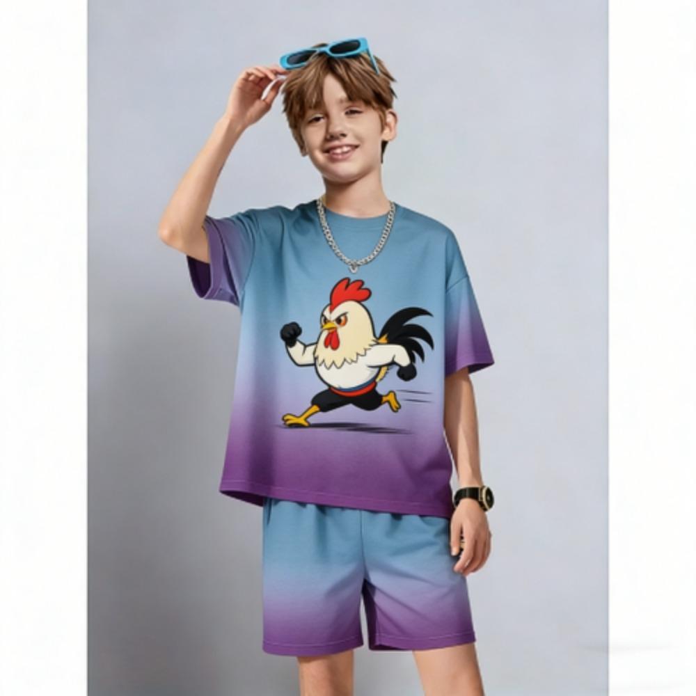 Men s Set Fun Cartoon Chicken Printed Men s T-shirt and Shorts 2 Piece Set Summer Casual Outdoor Men s and Women s Outfit Clothing XXS
Men s Set Fun Cartoon Chicken Printed Men s T-shirt and Shorts 2 Piece Set Summer Casual Outdoor Men s and Women s Outfit Clothing XXS