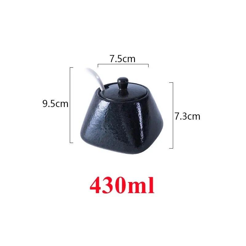 430 мл семейная креативная керамическая банка для приправ с ложкой, кухонная соль, тмин, сахар, банки для приправ, контейнеры для хранения специй и трав
430 мл семейная креативная керамическая банка для приправ с ложкой, кухонная соль, тмин, сахар, банки для приправ, контейнеры для хранения специй и трав