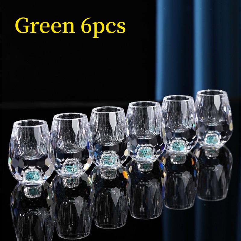 New 6pcs 15ml Liquor Crystal Glasses Set Vodka Shot Glass Wine Glasses Whiskey Spirits Sake Soju Brandy Tea Cup Diamond Cutting 15ML
New 6pcs 15ml Liquor Crystal Glasses Set Vodka Shot Glass Wine Glasses Whiskey Spirits Sake Soju Brandy Tea Cup Diamond Cutting 15ML