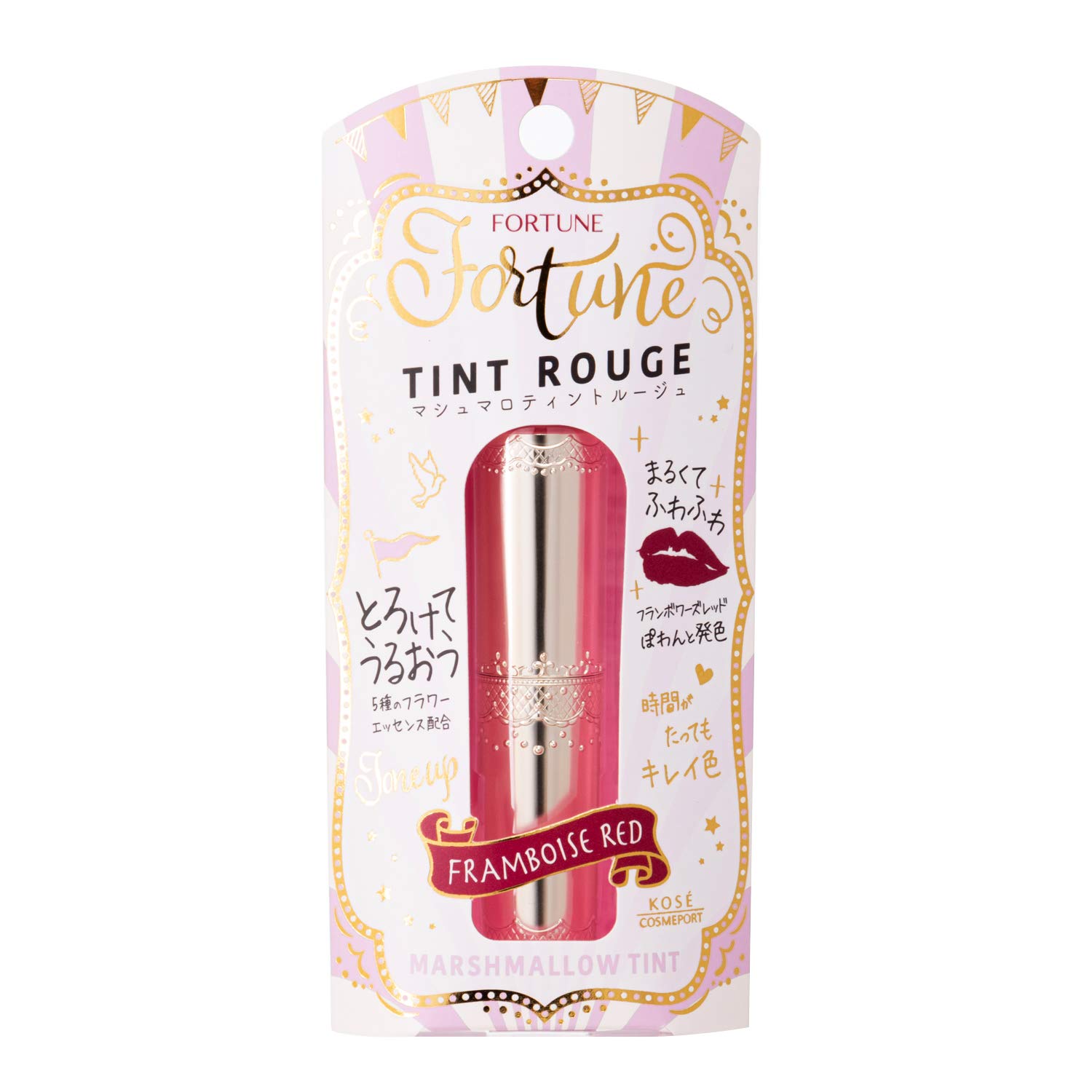 FORTUNE KOSE Marshmallow Tint Rouge 05 lipstick with floral charm raspberry Long-lasting scent, red, 3.8g
FORTUNE KOSE Marshmallow Tint Rouge 05 lipstick with floral charm raspberry Long-lasting scent, red, 3.8g