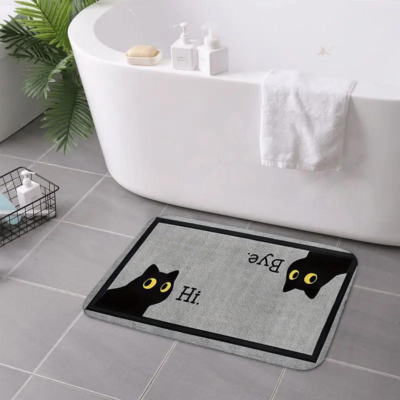 VIKAMA Entrance Black Cat Welcoming Mat, Anti-Slip Indoor And Outdoor Entry Door Mat, Bathroom Carpet, Home Decoration 40x 60cm
VIKAMA Entrance Black Cat Welcoming Mat, Anti-Slip Indoor And Outdoor Entry Door Mat, Bathroom Carpet, Home Decoration 40x 60cm