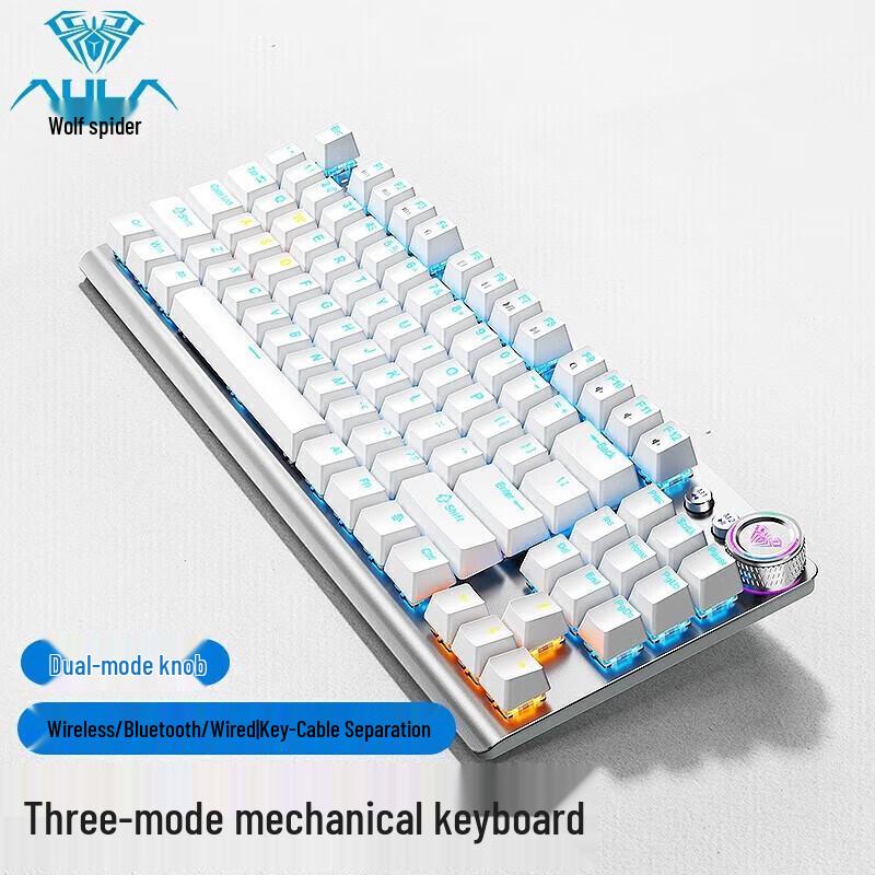 AULA F3001 87-Key Tri-Mode Wireless Mechanical Keyboard
AULA F3001 87-Key Tri-Mode Wireless Mechanical Keyboard