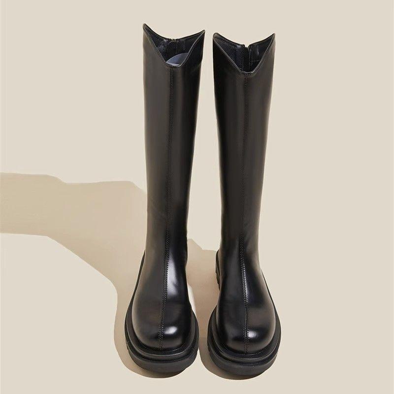 Новые женские ботинки, на толстой подошве, стройнящие, плоские и модные туфли, высокие ботинки 40 чёрный
Новые женские ботинки, на толстой подошве, стройнящие, плоские и модные туфли, высокие ботинки 40 чёрный